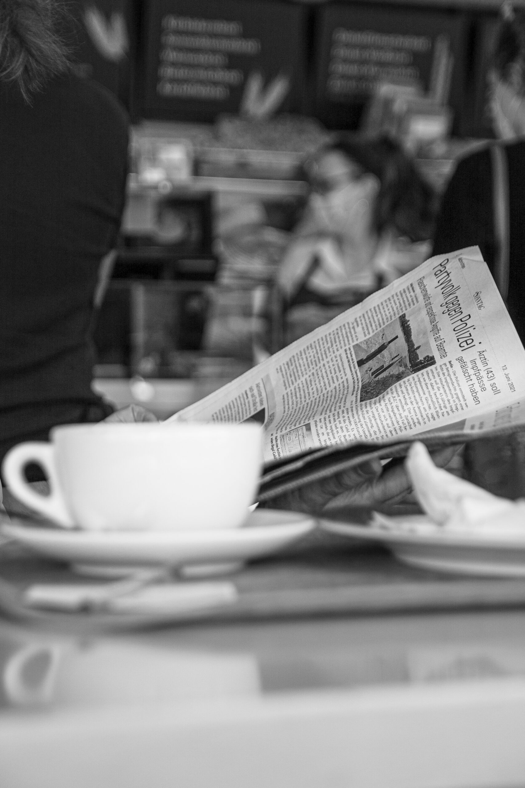 Breakfast at the café